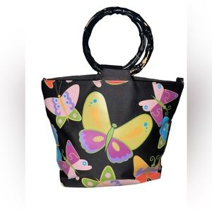 Bueno Butterfly tote bag with accessories
